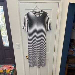 Black and White Striped Dress